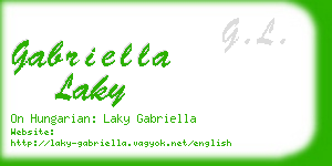 gabriella laky business card